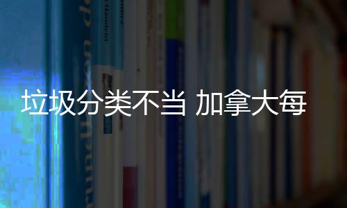 加垃圾每年拿大分类不当万元损失数百